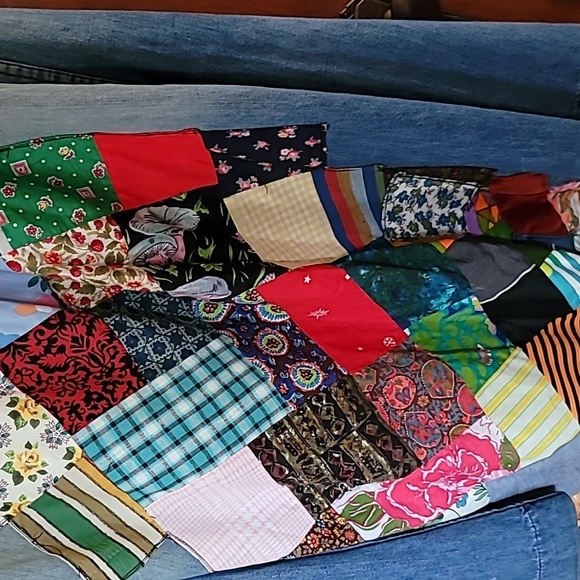 Vintage 70s Lee Patchwork Skirt - Picture 3 of 5